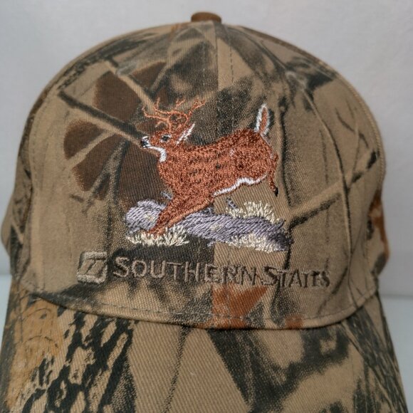 Southern States Deer Hunting Cap Hat Tree Leaf Camo Camouflage Canvas Farm Ag - Picture 3 of 14